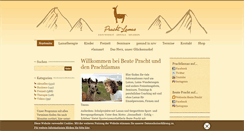 Desktop Screenshot of prachtlamas.de
